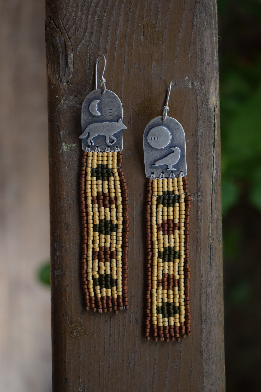 Wolf + Raven Earrings