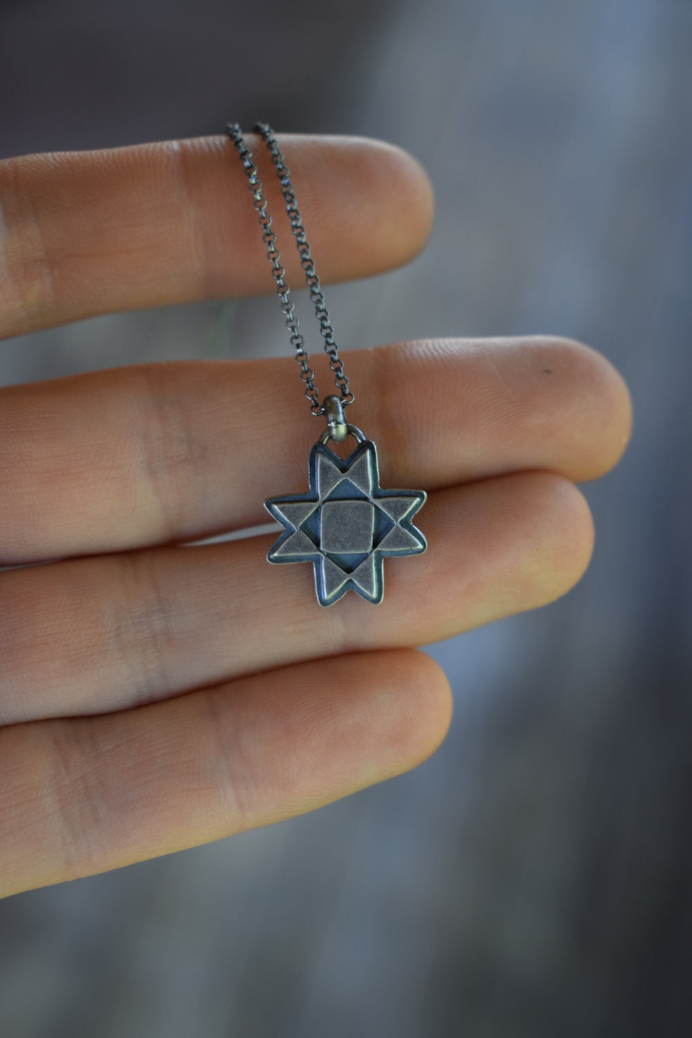 Quilt Block Necklace