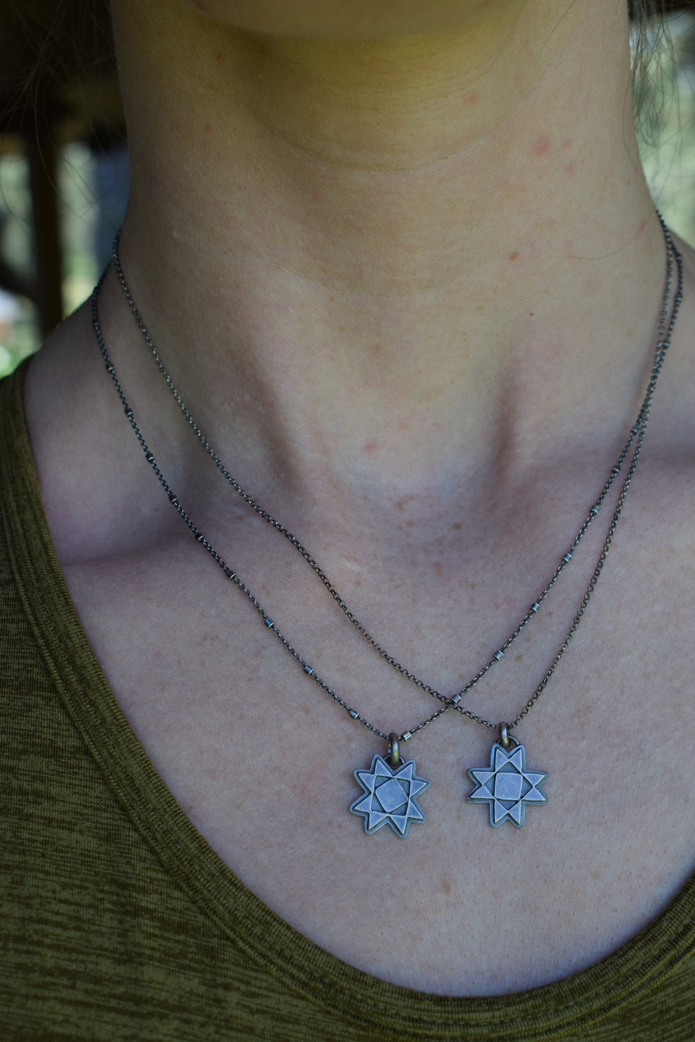 Quilt Block Necklace