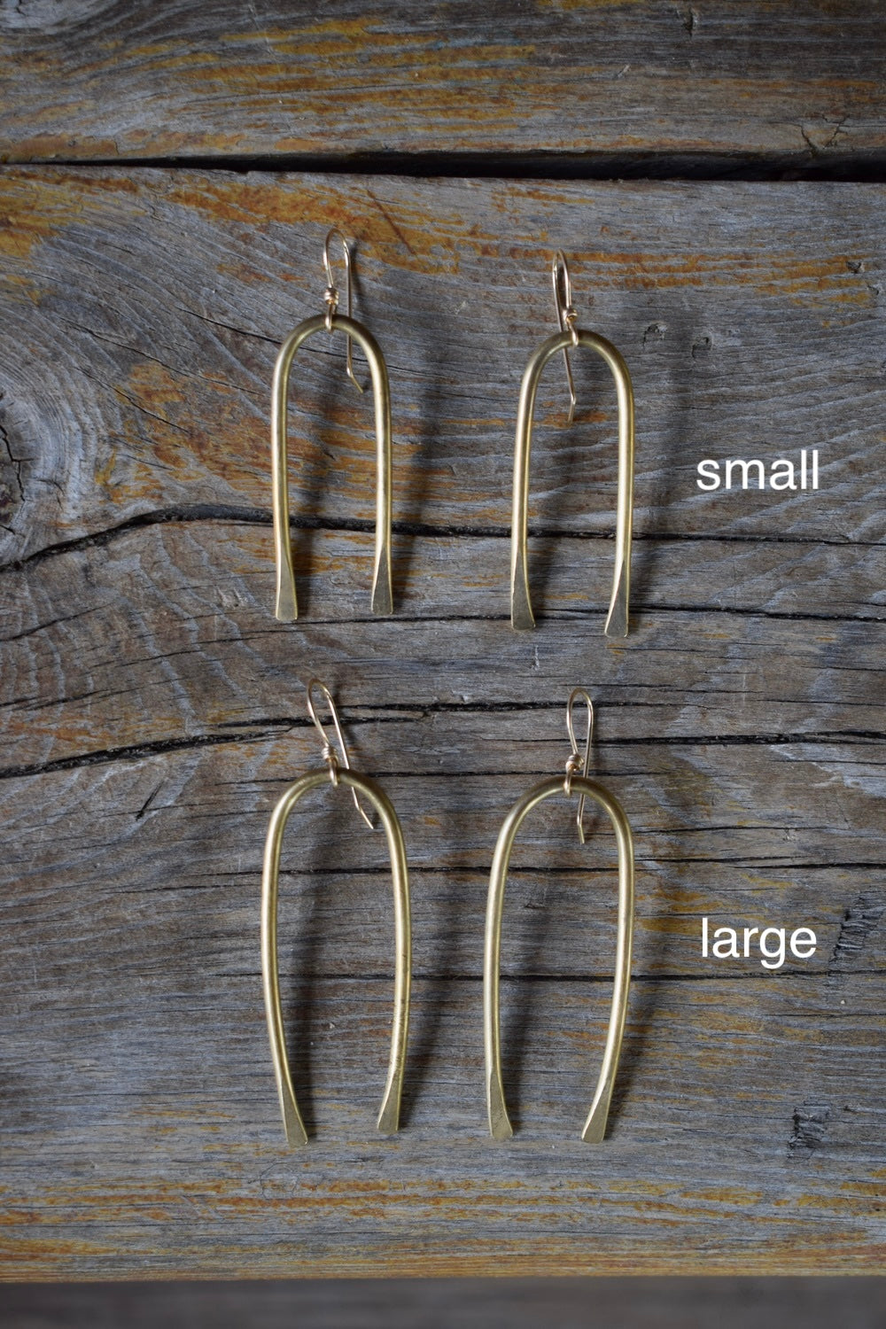 Brass Arch Earrings