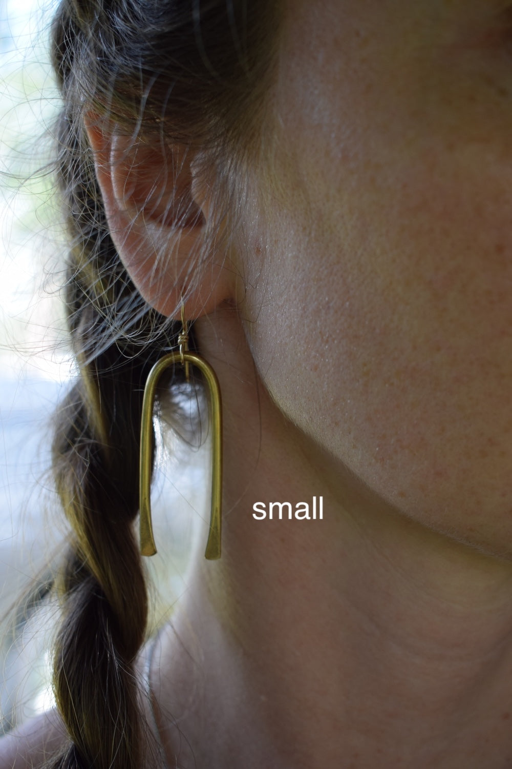 Brass Arch Earrings