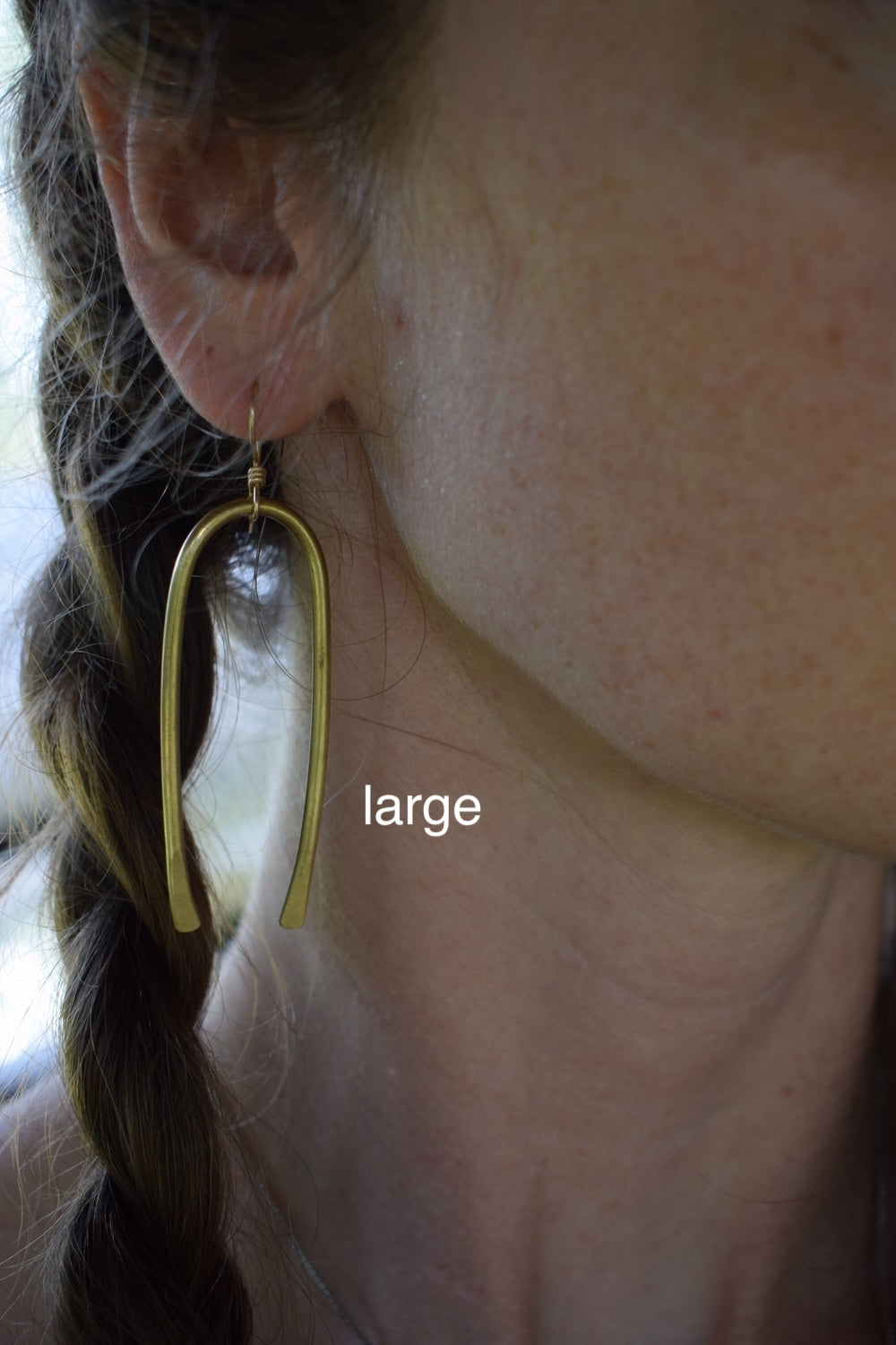 Brass Arch Earrings
