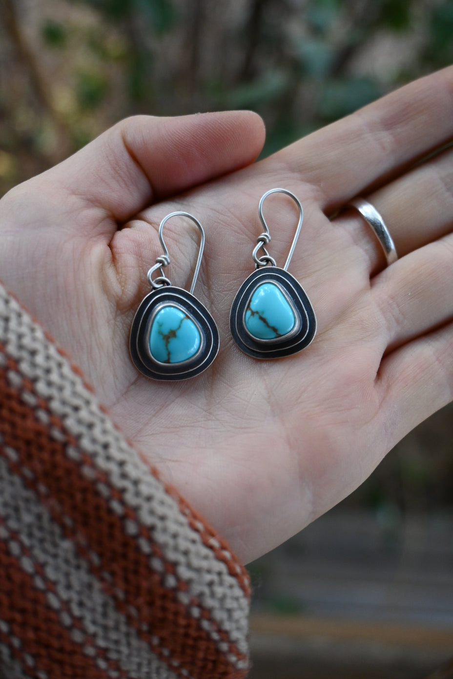 Anchor Earrings - Blue