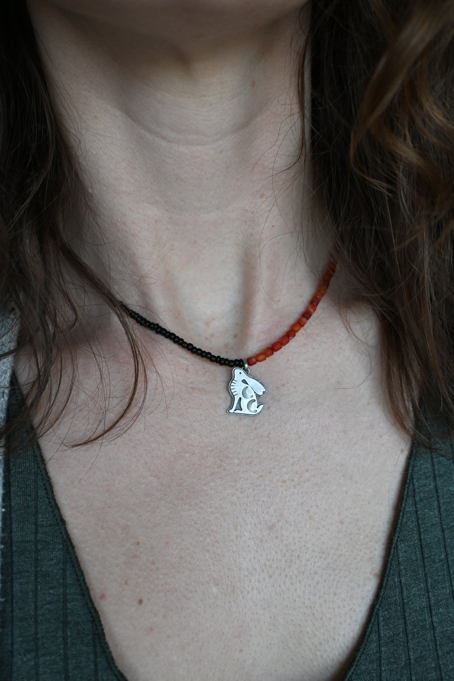 Hare Beaded Necklace