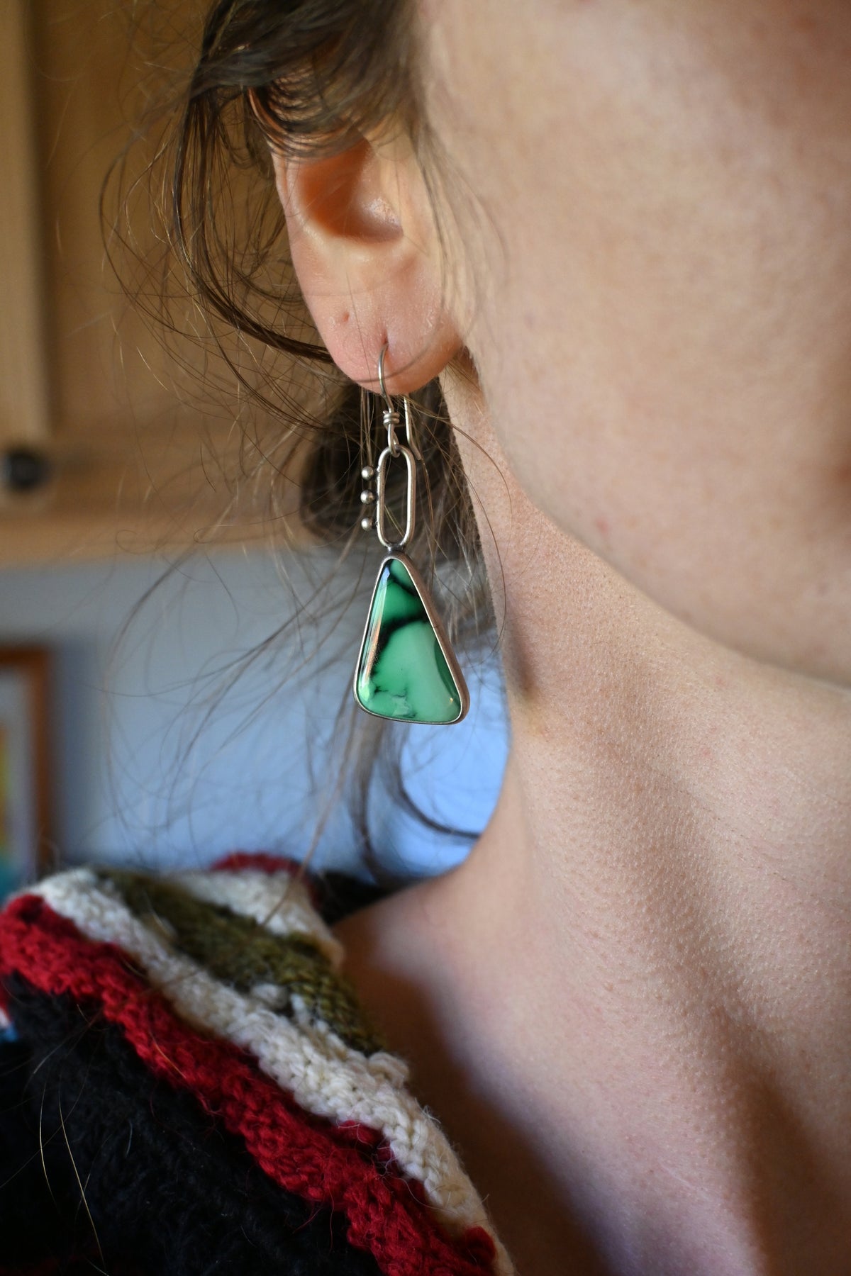 Green Wing Earrings