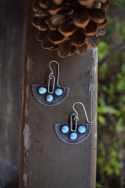 Blue Grit Earrings