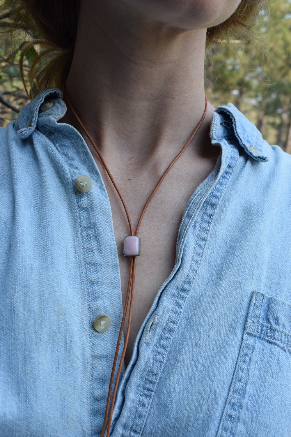 Pink Opal Bolo