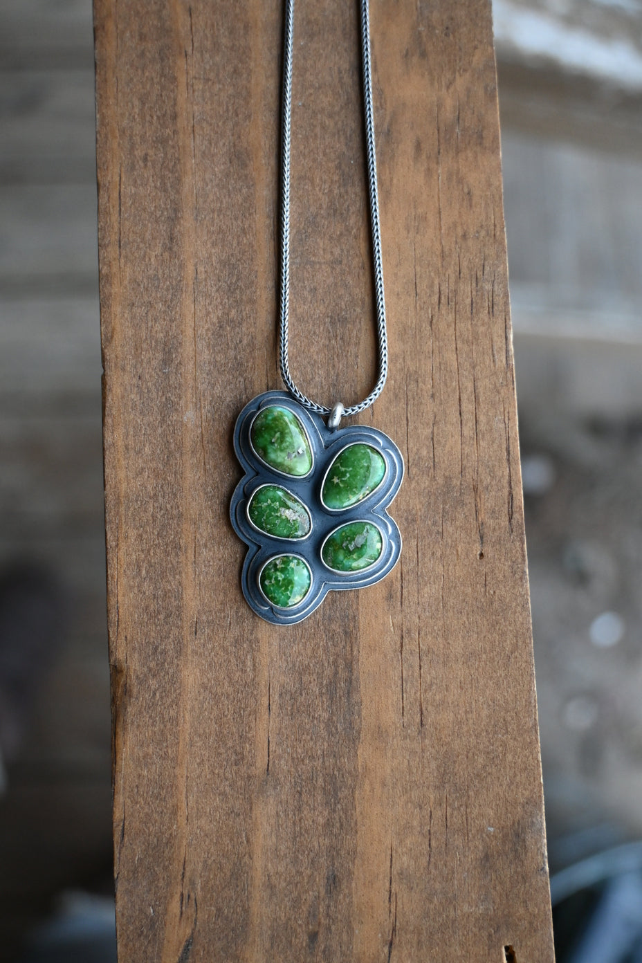 Knot Necklace - Green