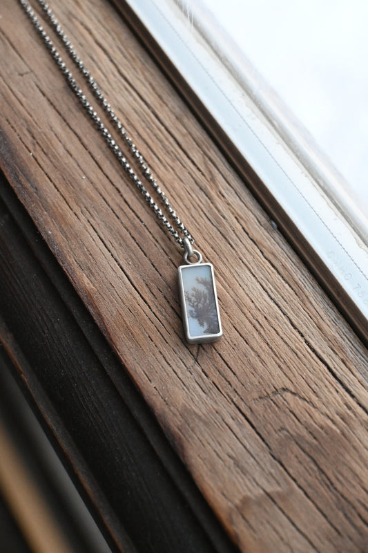 Simple Necklace - Dendritic Agate