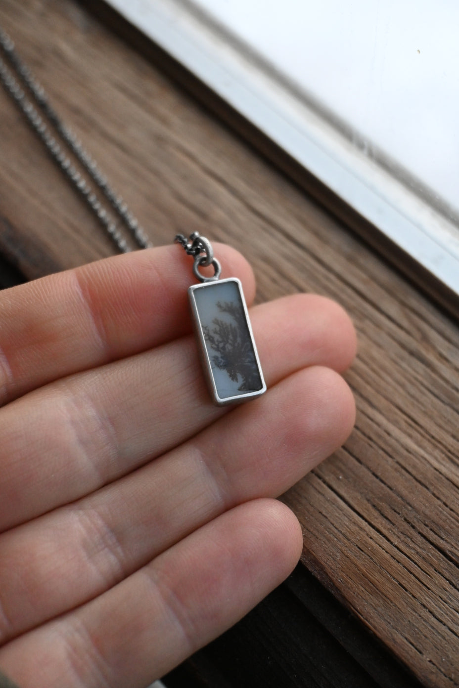 Simple Necklace - Dendritic Agate