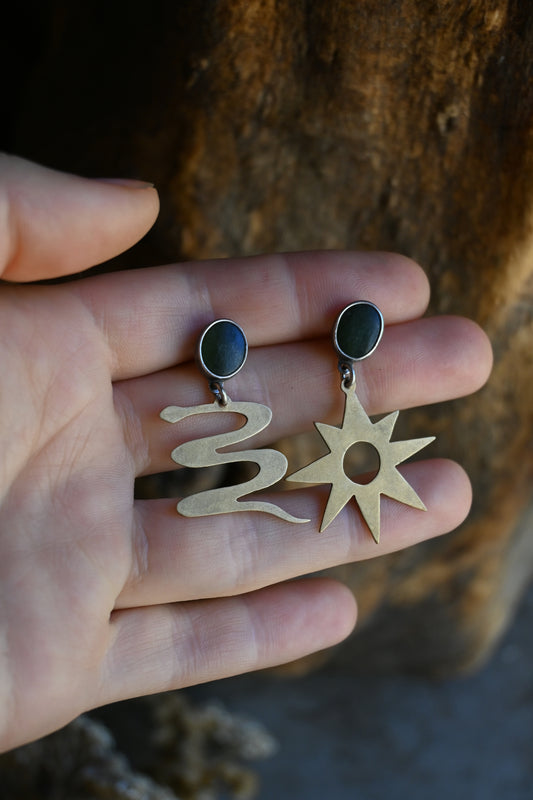 Sunsnake Earrings