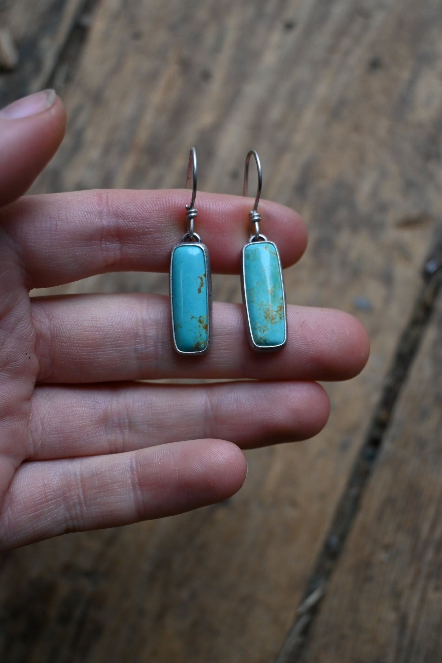 Turquoise Pillar Earrings