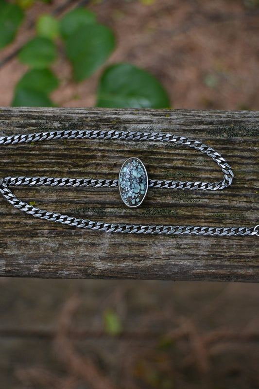 Starry Night Curb Choker-Star Fox Variscite