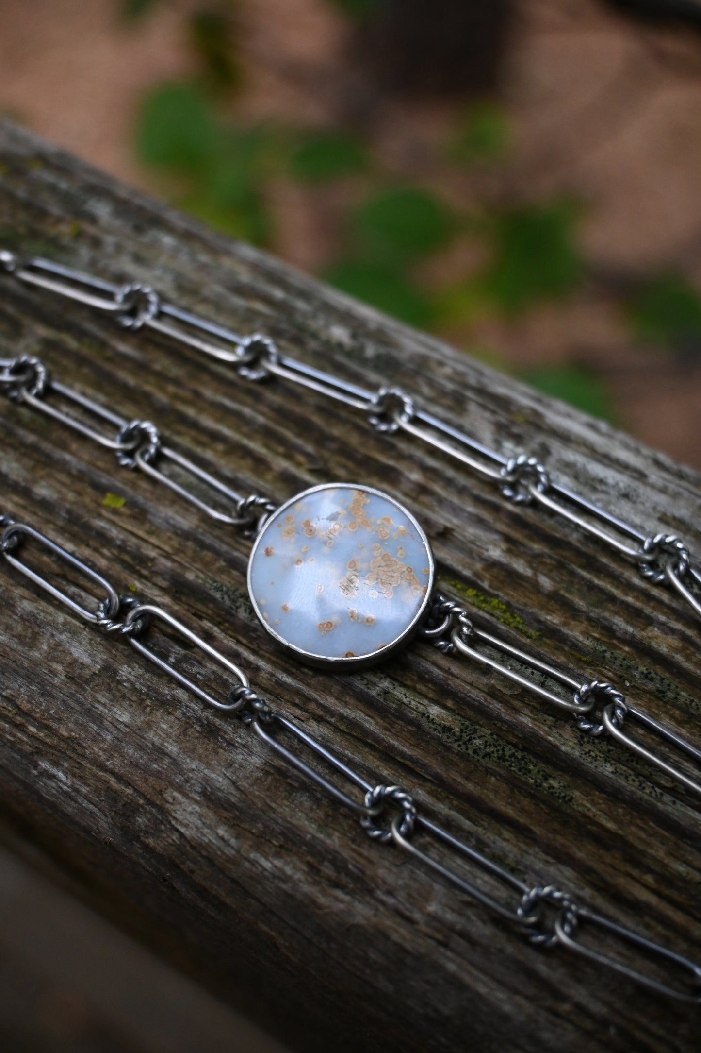 Starry Night Choker - Polka Dot Agate