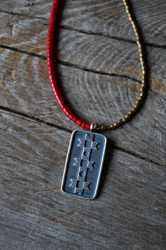 Quilt Star Beaded Necklace