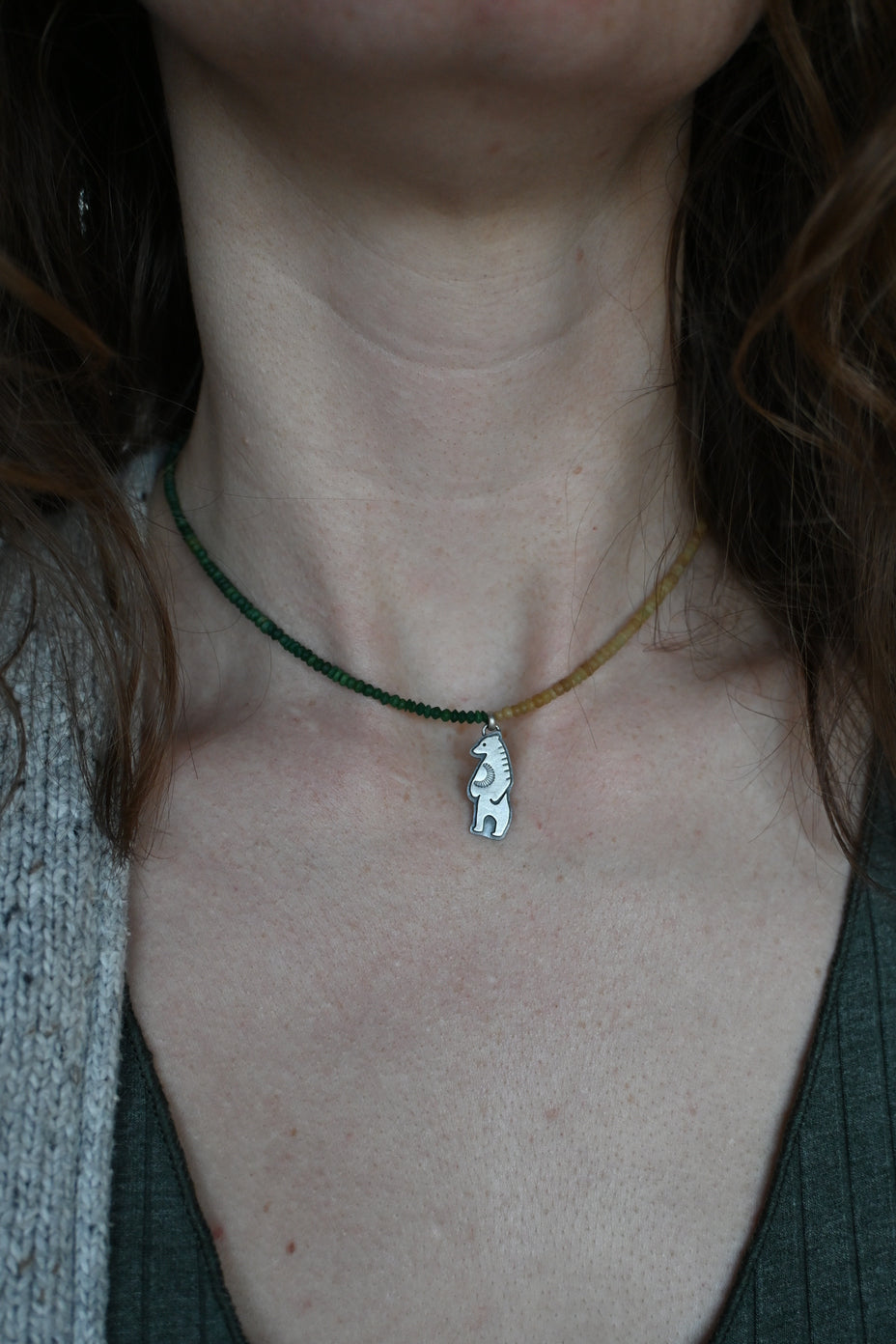 Bear Beaded Necklace