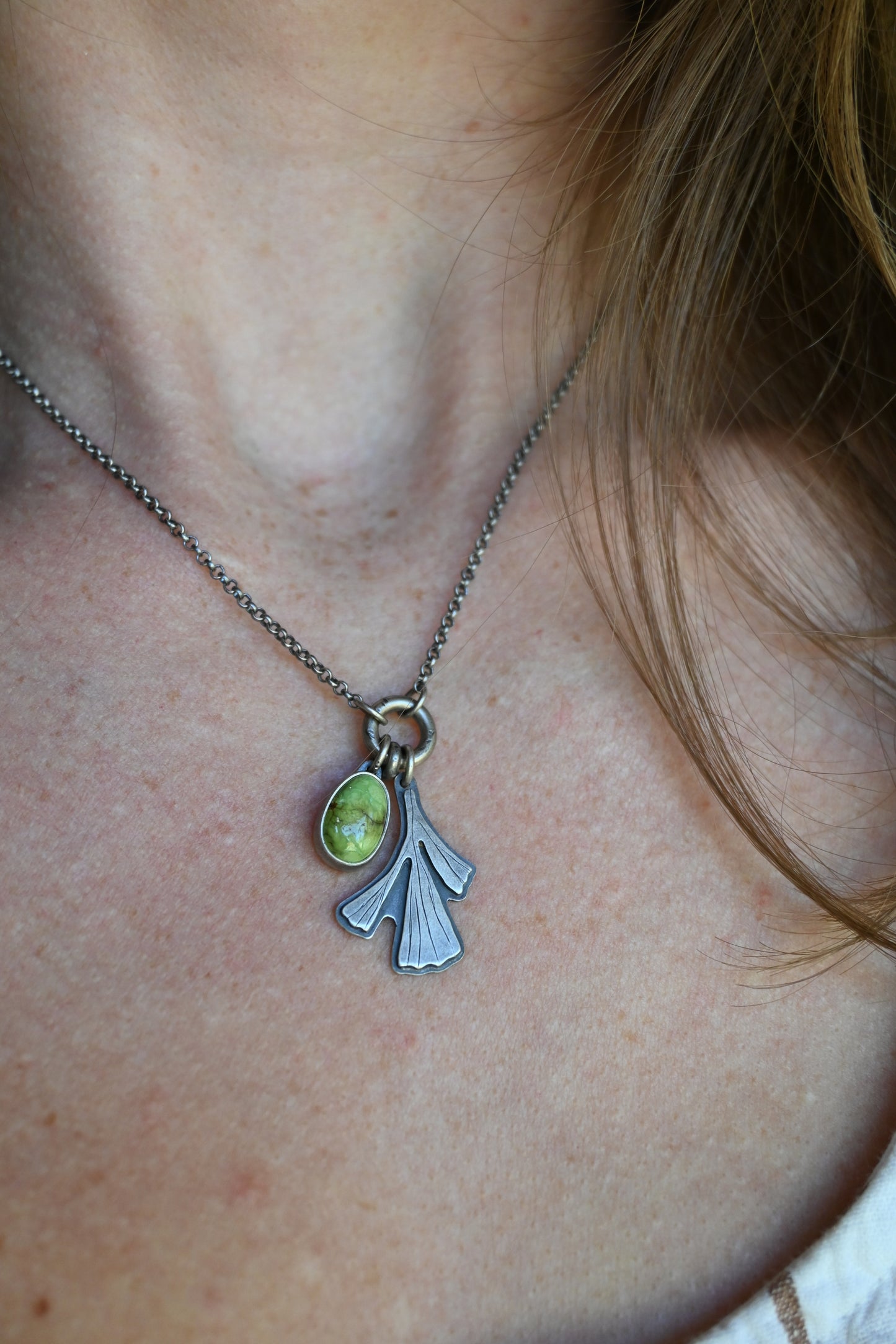 Sage + Stone Necklace
