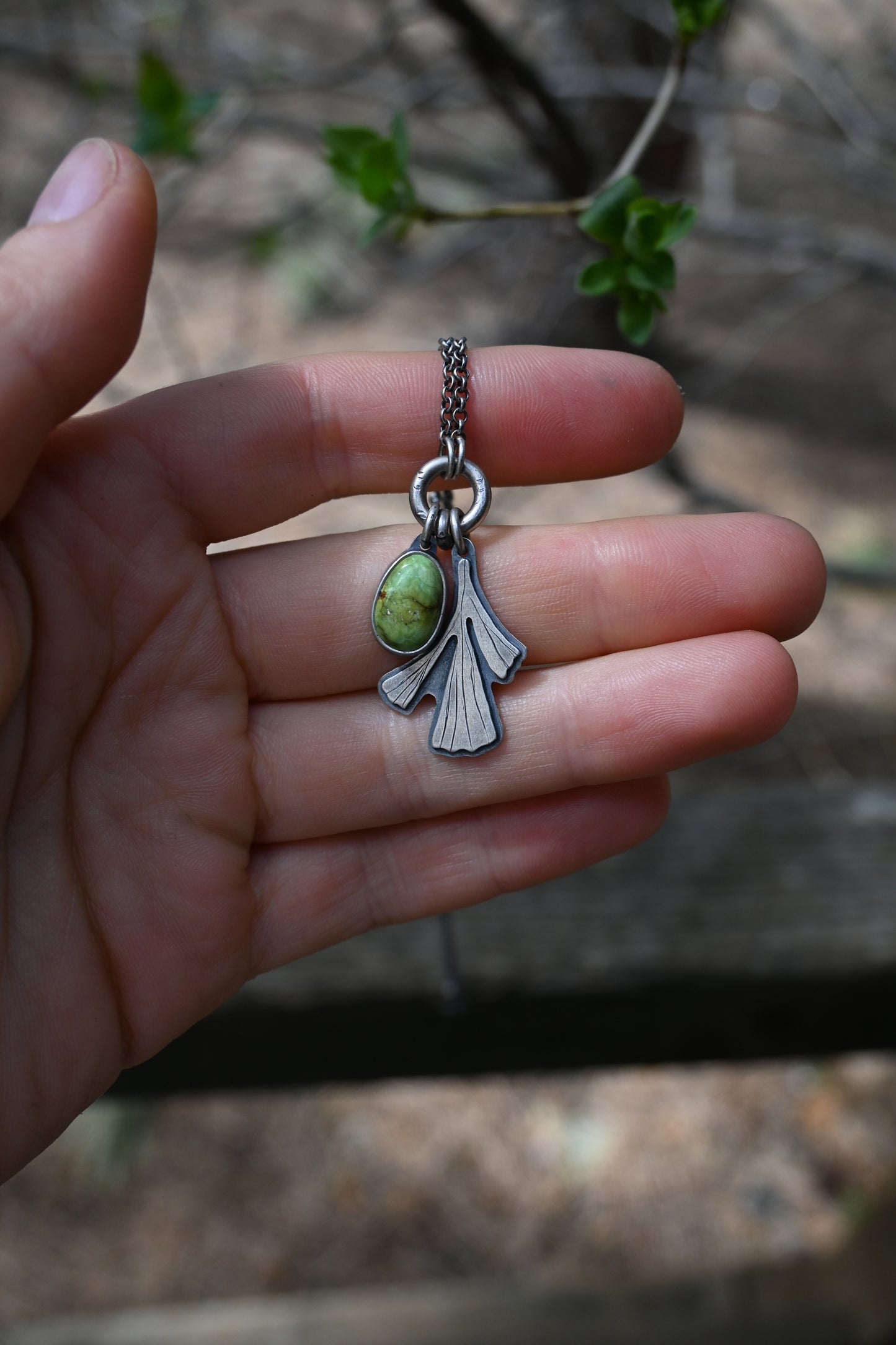 Sage + Stone Necklace