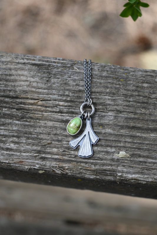 Sage + Stone Necklace