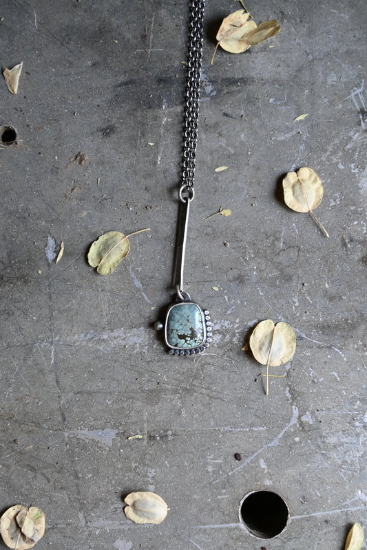 Bar Drop Necklace - New Lander Variscite