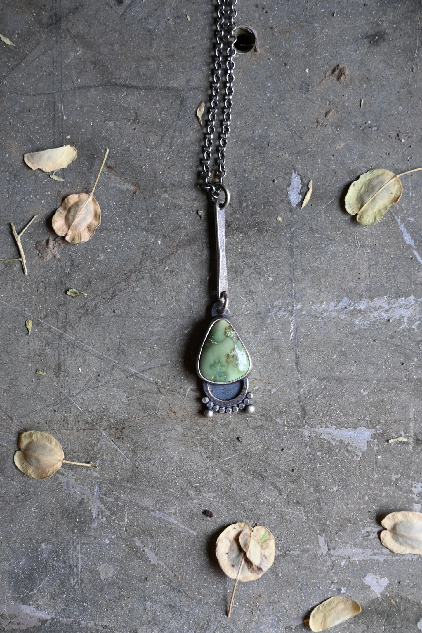 Bar Drop Necklace - Emerald Valley Turquoise