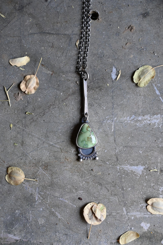Bar Drop Necklace - Emerald Valley Turquoise