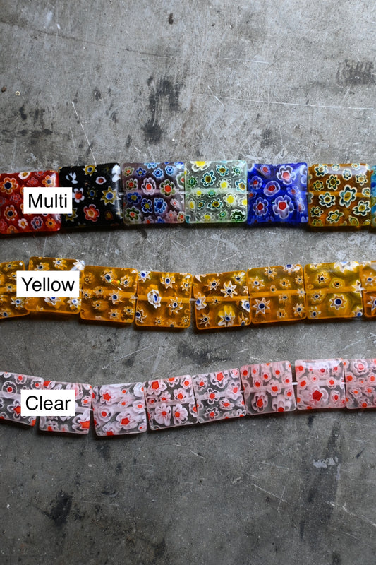 Millefiori Choker - large square
