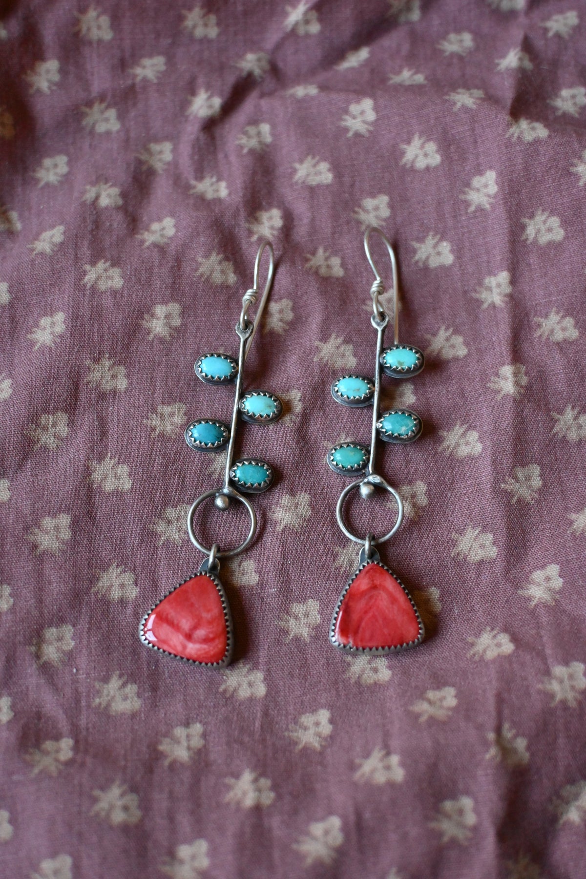 Red Tulip Earrings