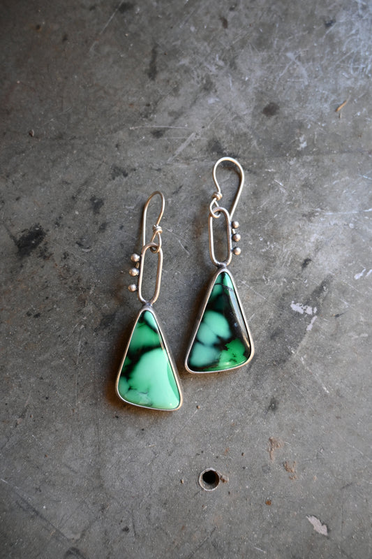 Green Wing Earrings