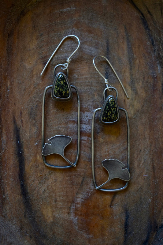 Ginkgo Root Earrings