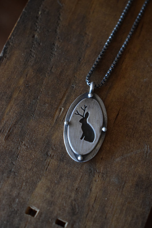 Jackalope Necklace